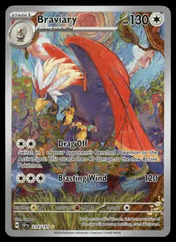 Braviary 214/191 Illustration Rare Surging Sparks Pokemon NM/M - Image 1