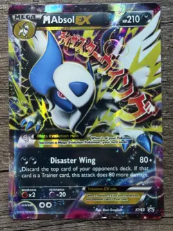 Pokemon TCG M Absol EX XY63 XY Black Star Promo Card HP Condition - Image 1