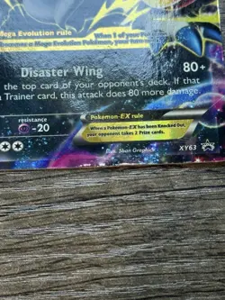 Pokemon TCG M Absol EX XY63 XY Black Star Promo Card HP Condition - Image 2
