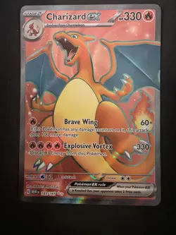Pokemon Card - Charizard 183/165 Pokemon 151 English Full Art - M/NM - Image 1