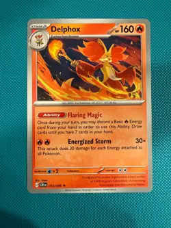 Pokemon Chaos Rising 013/086 NON Holo Rare Delphox DECK EXCLUSIVE - Image 1