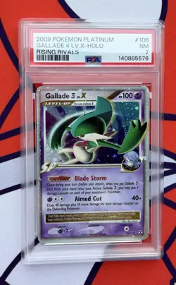Gallade E4 LV.X Rising Rivals Holo #106/111 PSA 7 - Image 1