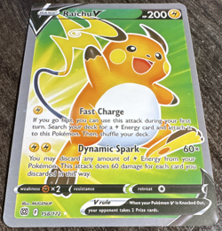 Pokemon TCG Raichu V Full Art 158/172 Brilliant Stars Ultra Rare Holo ENG - Image 2