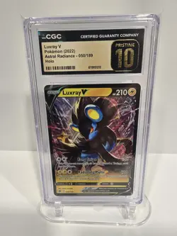 CGC Pristine 10 Pokemon 2022 Luxray V Holo Astral Radiance #50 - Image 1