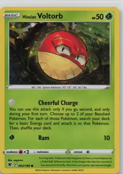 Hisuian Voltorb (Cosmos Holo) 2/189 Holo Deck Exclusives Pokemon LP - Image 1