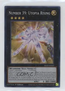 Number 39: Utopia Rising 1st Ed. YuGiOh Maze of Memories #MAZE-EN021 - Image 1