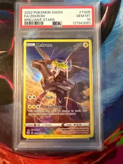 Pokemon Zekrom Brilliant Stars TG05 PSA 10 Gem Mint - Image 1