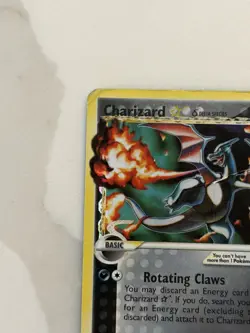 Gold Star Charizard (100/101) EX Dragon Frontiers Holo Pokemon Damaged - Image 2