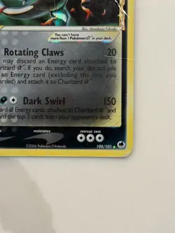 Gold Star Charizard (100/101) EX Dragon Frontiers Holo Pokemon Damaged - Image 4
