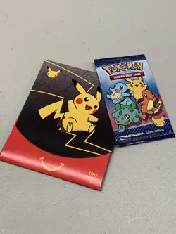 1x McDonald’s POKEMON 25th Anniversary New/Sealed Booster Pack + Toy 2021 Canada - Image 1