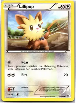 Lillipup 120/149 Common Boundaries Crossed Pokemon Near Mint - Image 1