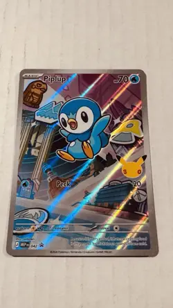 Pokemon Piplup 042 - First Partners Promo - Full Art Holo - Mint - Image 3