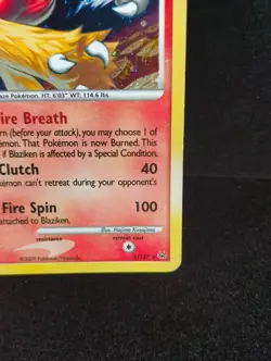 Pokemon TCG Blaziken Holo Card 3/127 Platinum Rare 2009 - Image 4