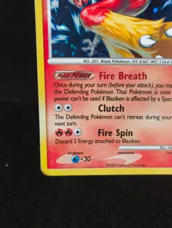 Pokemon TCG Blaziken Holo Card 3/127 Platinum Rare 2009 - Image 5