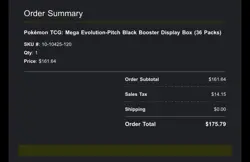 Pokemon TCG: Mega Evolution-Pitch Black Booster Display Box (36 Packs) *PRESALE* - Image 5