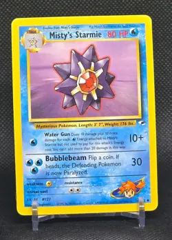 Misty's Starmie 56/132 Uncommon Gym Heroes Pokemon Unlimited LP/MP VINTAGE WOTC - Image 1
