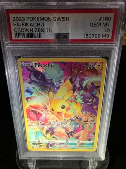 2023 Pokemon SWSH Crown Zenith Pikachu #160/159 PSA 10 GEM MINT - Image 1