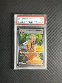Pokemon Scarlet and Violet - ARVEN SPECIAL ILLUSTRATION RARE - 249/198 - PSA 9 - Image 1