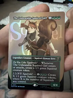 The Unbeatable Squirrel Girl Borderless Foil Marvel Super Heroes Mtg Nm - Image 1