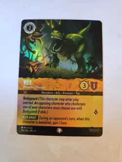 Disney Lorcana Rex - Protective Dinosaur 206/204 Wilds Unknown Epic - Image 1