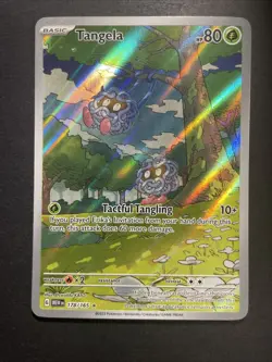Pokemon 151 TCG Tangela 178/165 Scarlet Violet Illustration Rare Card IR - Image 1