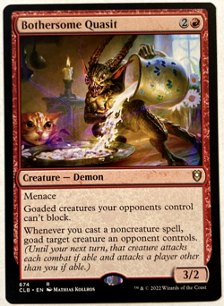 MTG Bothersome Quasit Commander Legends: Battle for Baldur's Gate 674 NM - Image 1