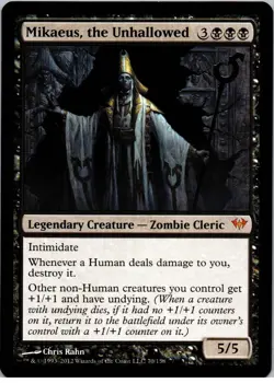 Mikaeus, the Unhallowed - M - Dark Ascension - 70 - NM - Normal - Image 1