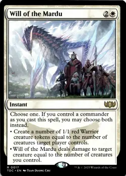 MTG Will of the Mardu NON-FOIL NM 17 Commander: Tarkir: Dragonstorm - Image 1