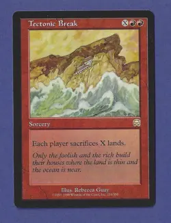 1999 Magic the Gathering - Tectonic Break - Mercadian Masques MTG - Image 1