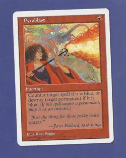1997 Magic the Gathering - Pyroblast - Fifth - 5th Edition MTG - Image 1