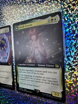 MTG Final Fantasy Regular Extended Art: 0506 Serah Farron; 0107 Protection Magic - Image 3