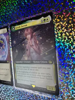 MTG Final Fantasy Regular Extended Art: 0506 Serah Farron; 0107 Protection Magic - Image 4