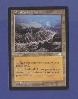 1997 Magic the Gathering - Winding Canyons - Weatherlight MTG - Image 1