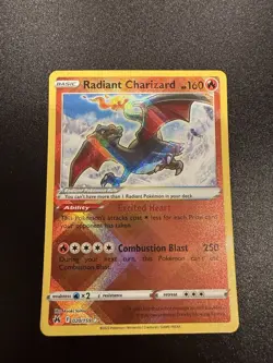 Radiant Charizard 020/159 Crown Zenith Radiant Rare 2023 Pokemon TCG Card - NM - Image 1
