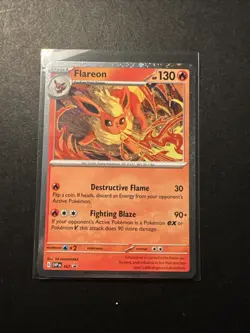 🔥POKEMON FLAREON PROMO 167 Sv: Scarlet & Violet Promo Cards Holo - Image 1
