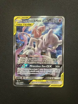 Pokemon TCG Mewtwo & Mew GX SM191 Black Star Promo Card MINT Condition - Image 1