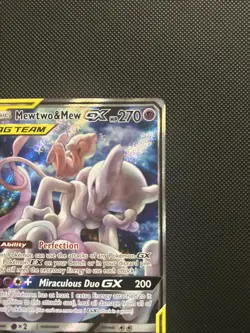 Pokemon TCG Mewtwo & Mew GX SM191 Black Star Promo Card MINT Condition - Image 3