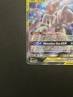 Pokemon TCG Mewtwo & Mew GX SM191 Black Star Promo Card MINT Condition - Image 5