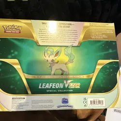 Pokemon TCG Leafeon VSTAR Special Collection Box EN 6 Cards 6+ 2022 - Image 2