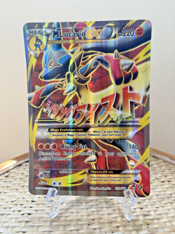 JUMBO Pokemon TCG M Lucario EX Promo Card 55a/111 Near Mint Condition - Image 1