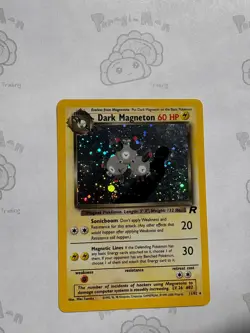 Dark Magneton - 11/82 - Pokemon Team Rocket Unlimited Holo Rare Card WOTC LP - Image 1