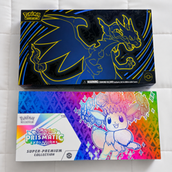 Pokemon Mega Charizard X ex Ultra Premium + Prismatic Evolutions SPC Sealed - Image 1