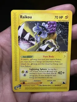 Pokemon Raikou 28/144 Skyridge Regular Non Holo English - Image 1