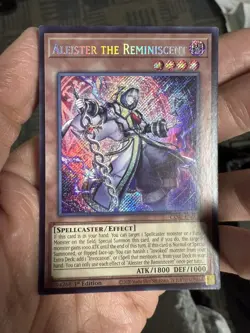 Yugioh! 1x Aleister the Reminiscent CORI-EN015 Secret Rare 1st Ed NM - Image 1