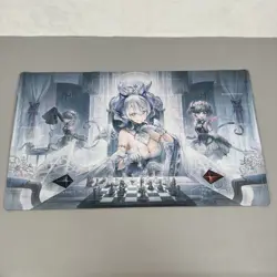 Anime Yugioh Lady Labrynth Of The Silver Castle Playmat Chess-Themed Design - Image 1