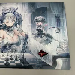 Anime Yugioh Lady Labrynth Of The Silver Castle Playmat Chess-Themed Design - Image 3