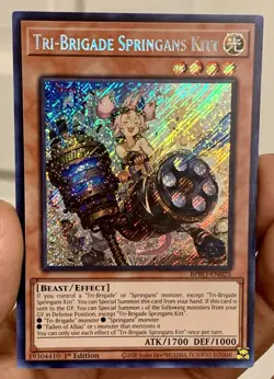 Yugioh Tri-Brigade Springans Kitt BPRO-EN025 Secret Rare 1st Ed NM w/Tracking - Image 2