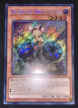 Yugioh Tri-Brigade Springans Kitt BPRO-EN025 Secret Rare 1st Ed NM w/Tracking - Image 3