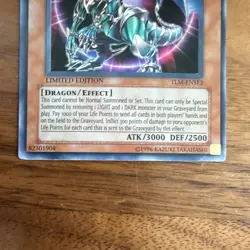 Konami Yu-Gi-Oh! Chaos Emperor Dragon TLM-ENSE2 Ultra Foil LE 3000/2500 - Image 3