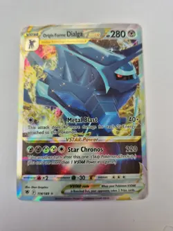 Pokemon Origin Forme Dialga VSTAR Trading Card 114/189 Astral Radiance TCG - Image 1